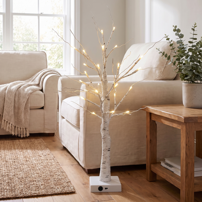 LED Birch Tree Decorative Light – close-up detail