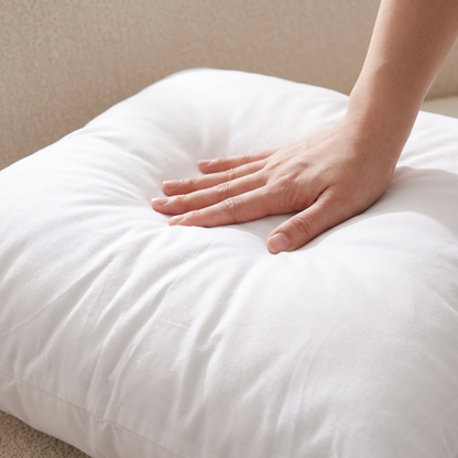 Down Alternative Cushion Insert – Machine Washable – showing plush fill