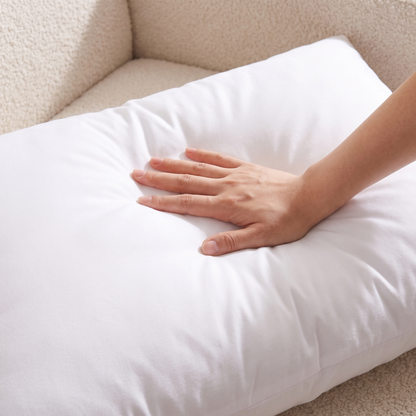 Premium Lumbar Cushion Insert – Brushed Fabric – showing plush fill