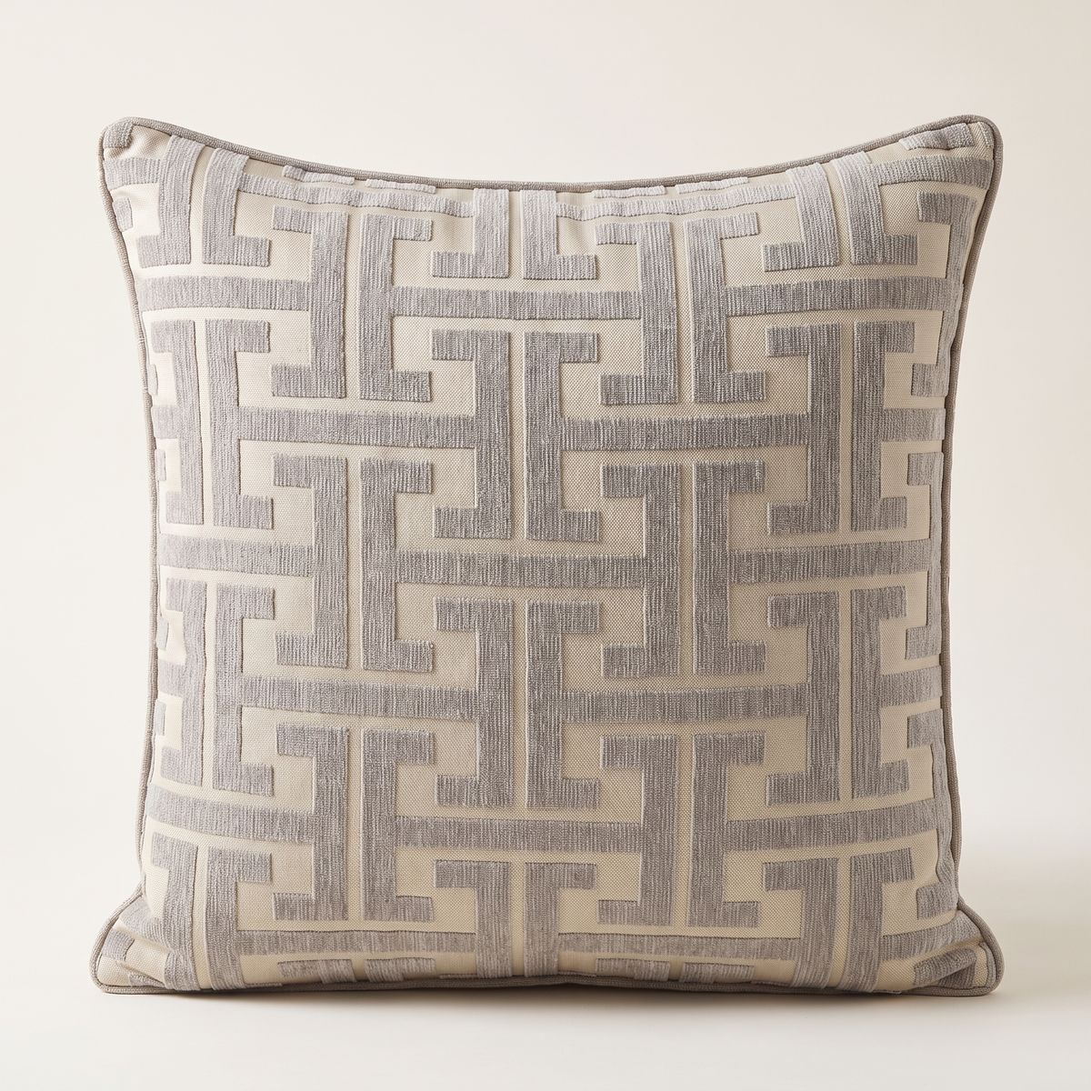 Maze Pattern Cushion Cover – Geometric – front view