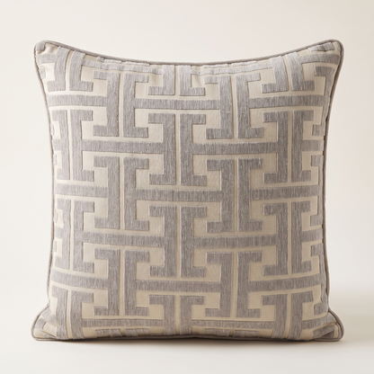 Maze Pattern Cushion Cover – Geometric – front view