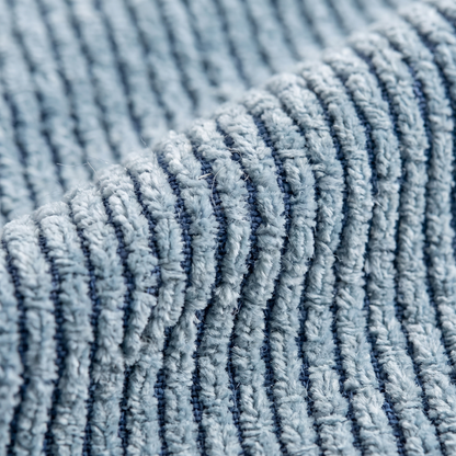Coastal Blue Chenille Cushion Covers – Set of 4 – print close-up