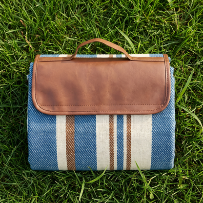 Dual-Layer Picnic Blanket – Portable – laid out from above