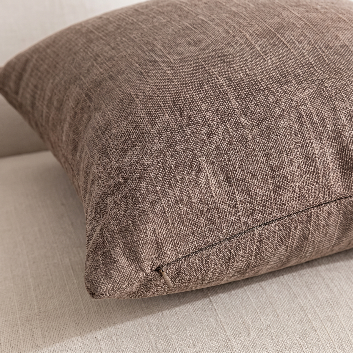 Neutral Textured Cushion Covers – Set of 4 – print close-up