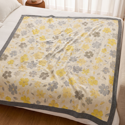 Maple Leaf Bamboo Cooling Blanket – full size laid flat