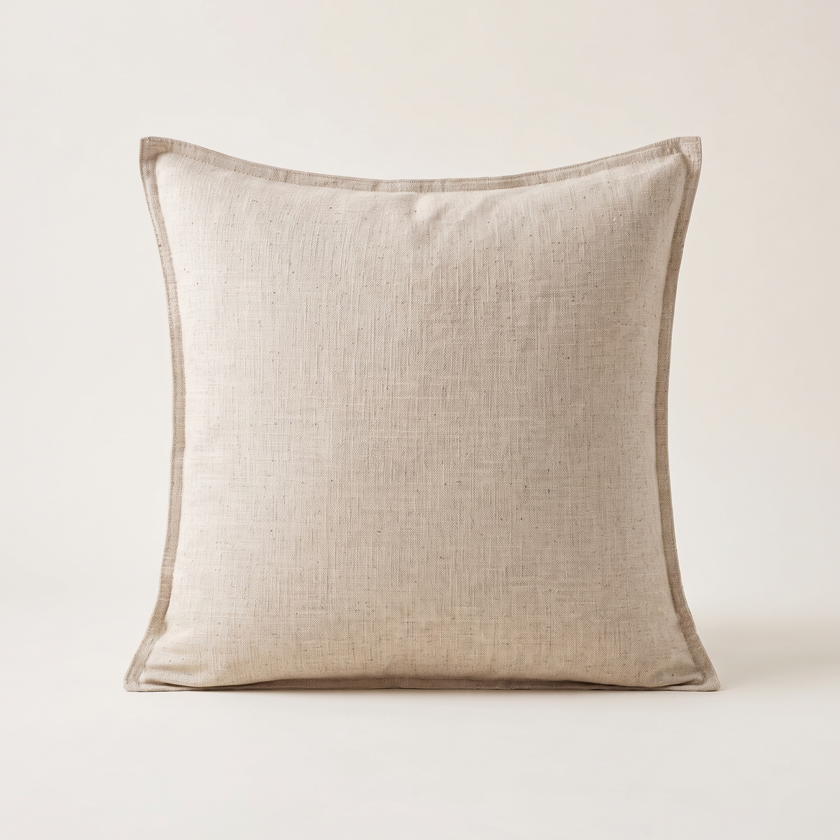 Natural Linen Cushion Cover – Beige – front view