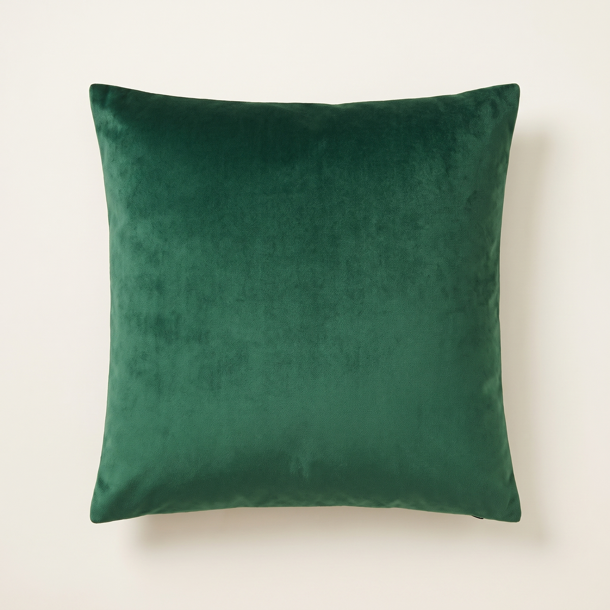 Luxe Velvet Christmas Cushion Cover – Emerald Green – front view