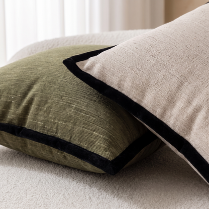 French Vintage-Inspired Cushion Cover – fabric close-up