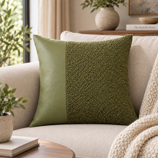 Olive Sage Textured Pillow Covers