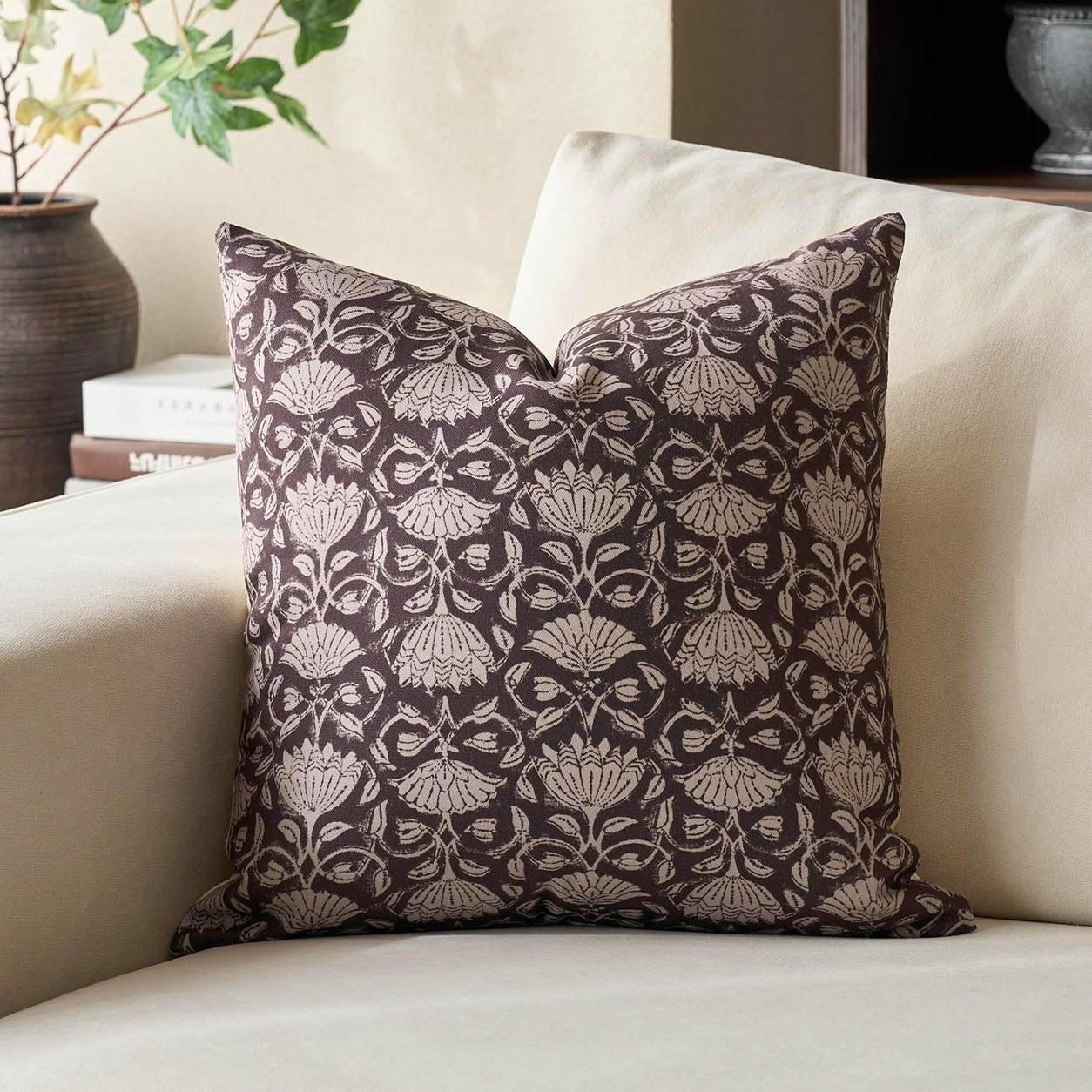 Floral Decorative Pillow Cover