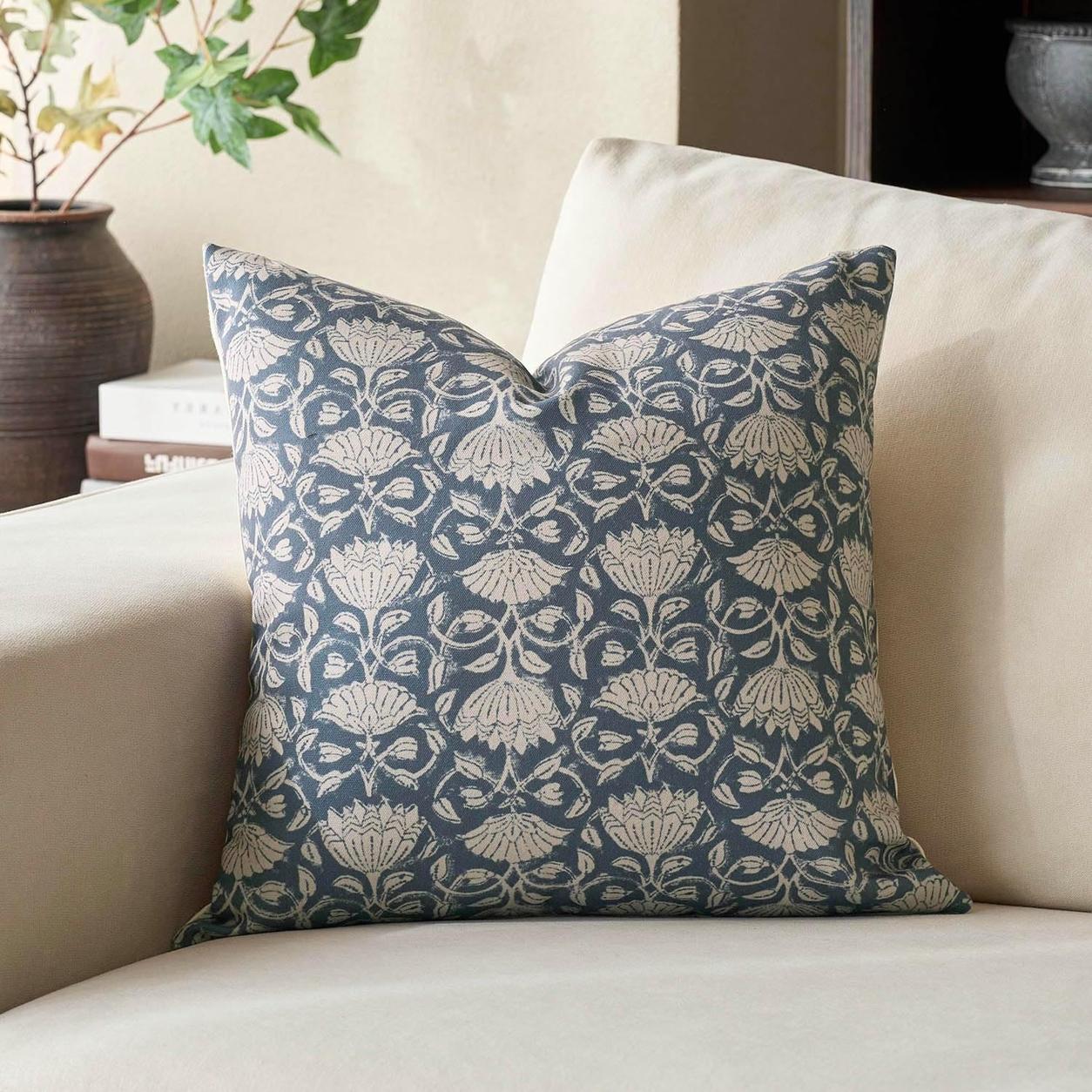 Floral Decorative Pillow Cover