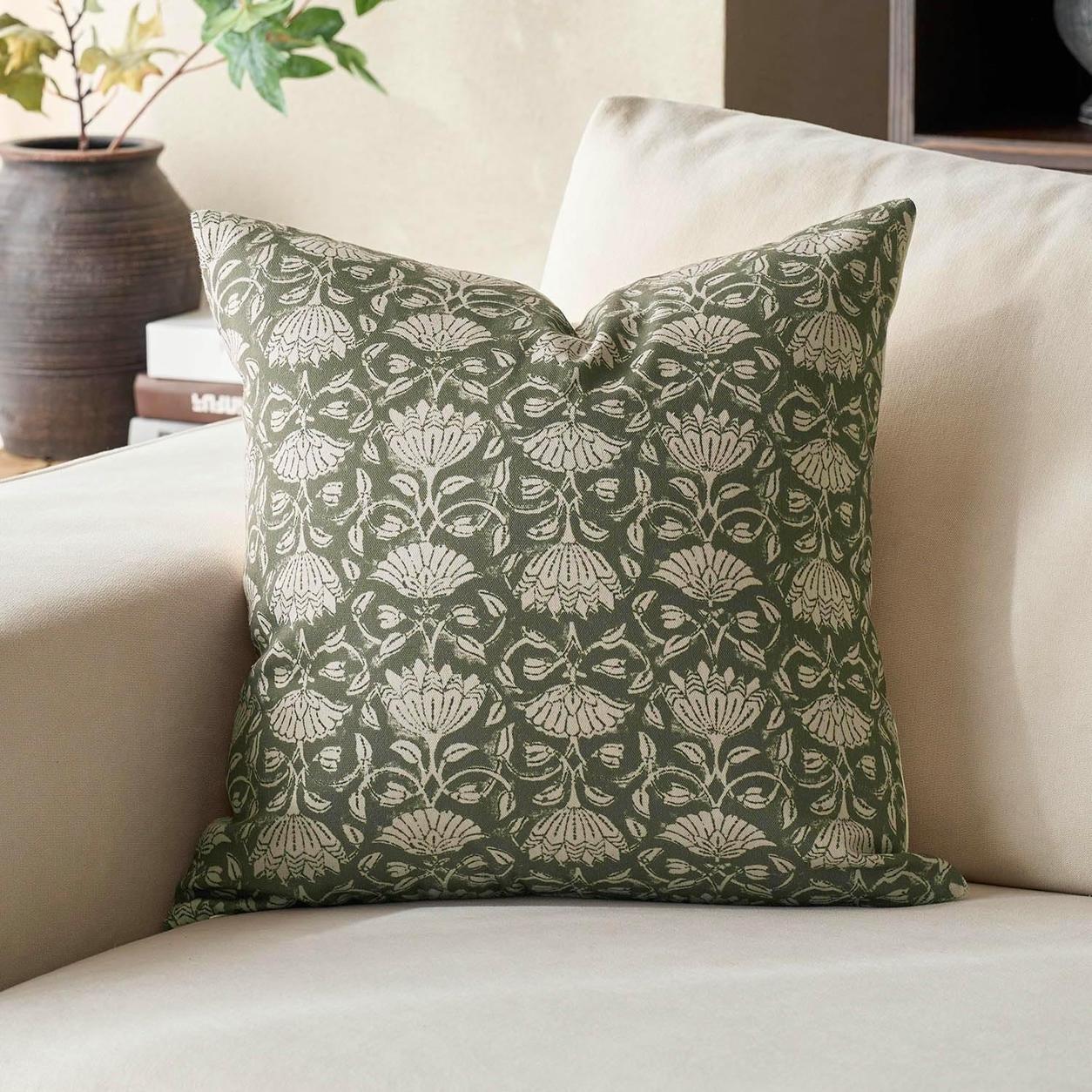 Floral Decorative Pillow Cover