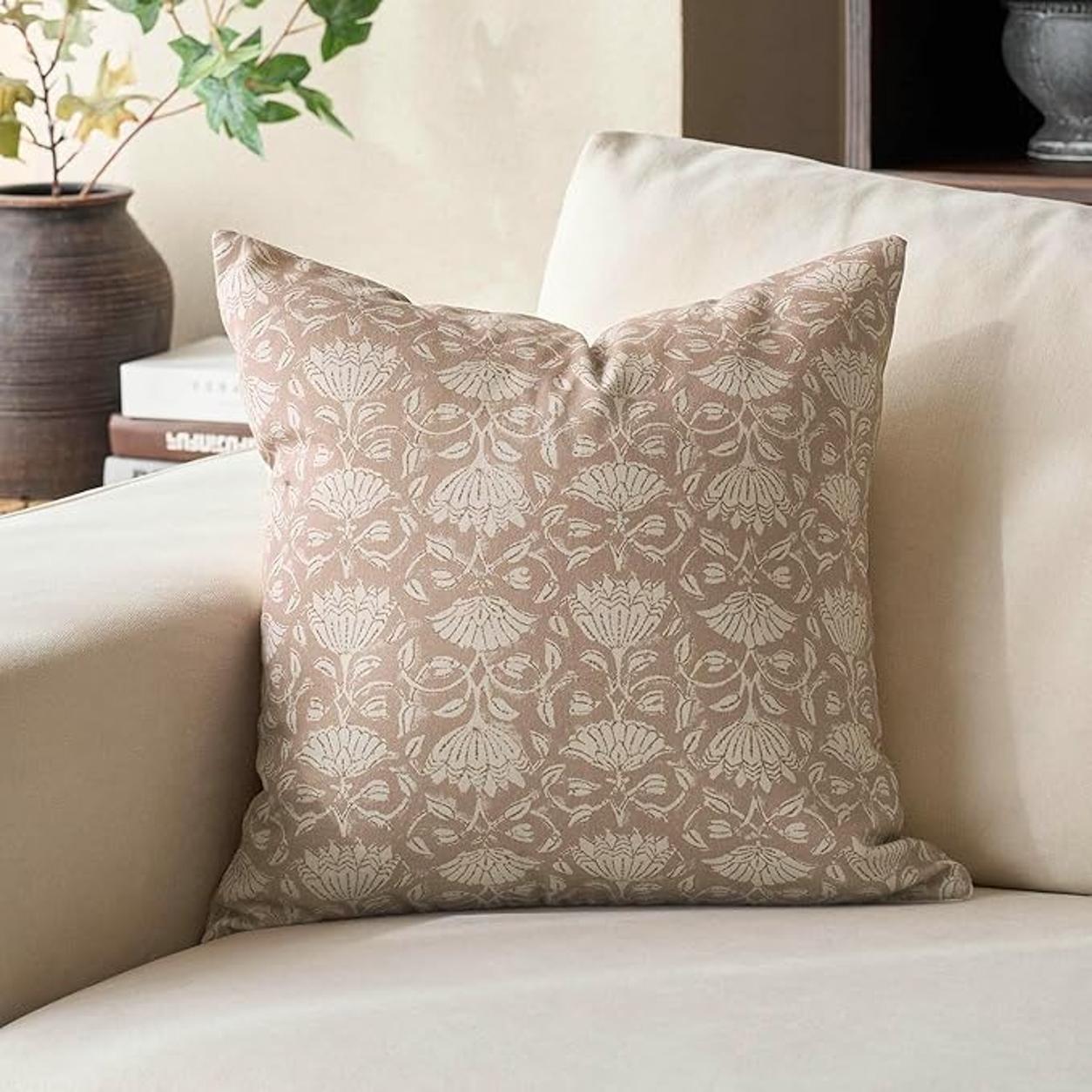 Floral Decorative Pillow Cover